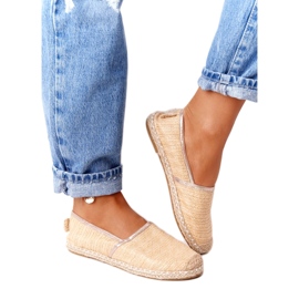Espadrilles på halmsål Lu Boo Beige