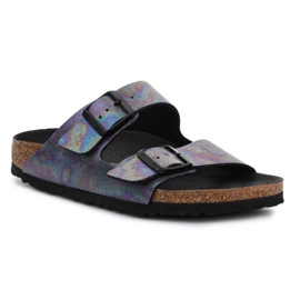 Birkenstock Arizona W 1021251 Iriserende sort violet blå flerfarvet