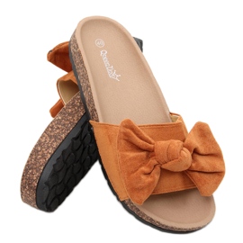 Kiara Camel kork hjemmesko brun
