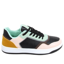 Dame Izzie BLACK / PINK sneakers sort lyserød flerfarvet