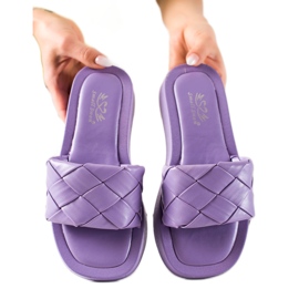Small Swan Lilla flip flops violet