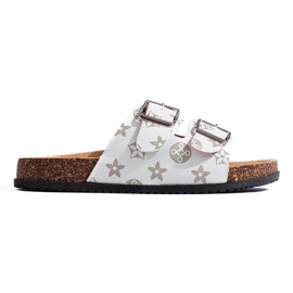 Moderigtige flip-flops hvid