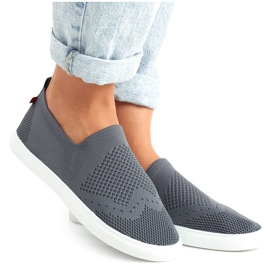 Kvinder Sneakers Slip-on Big Star FF274A607 Grå