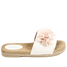 Blomster fiesta Primrose Beige hjemmesko