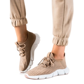 SHELOVET Beige sportssneakers