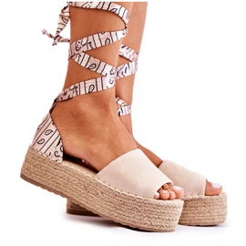 FB2 Kile-sandaler i ruskind Beige Livia