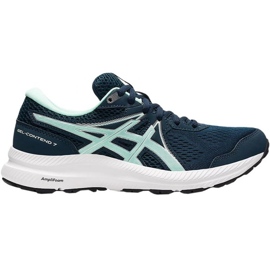 Asics Gel Contend 7 W 1012A911 407 løbesko marine blå grøn