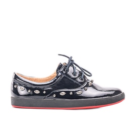 Mikaela børns marineblå lakerede sneakers