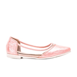 Børns pink lakerede ballerinaer Liisi lyserød