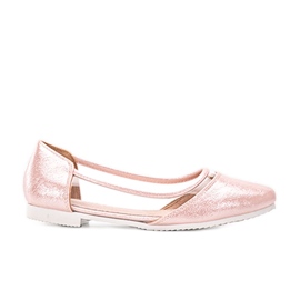Børns pink lakerede ballerinaer Liisi lyserød