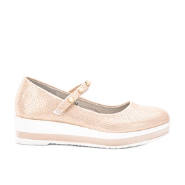 Kuiper beige ballerinaer til børn
