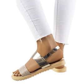 Laval gyldne damesandaler gylden