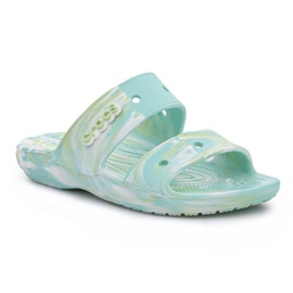 Crocs klassisk marmoreret sandal W 207701-4SU blå