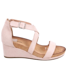 Ashlyn Nude kile-sandaler beige lyserød