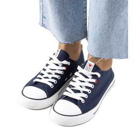 Klassiske marineblå Kolind sneakers til kvinder