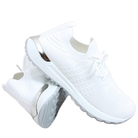 Lars White strømpesneakers hvid