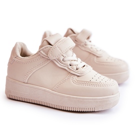 FR1 Sportssko til børn med Velcro Beige Elike