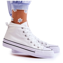 FS3 Klassiske high-top sneakers, hvide Volterro
