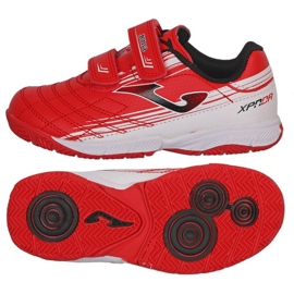 Joma XPander 2206 In Jr XPJS2206INV fodboldstøvler hvid rød appelsiner og røde