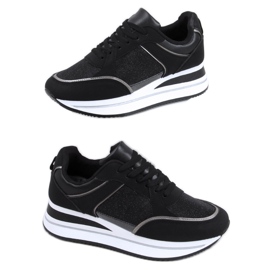Ivey Black wedge sneakers sort