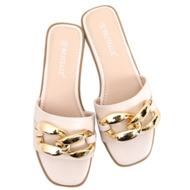 Hjemmesko med kæde Dalia Beige