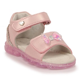 BM Velcro-sandaler med sløjfe Miss❤E Jr EU650B pink lyserød