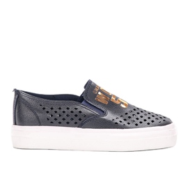 Kaisas marineblå sneakers marine blå