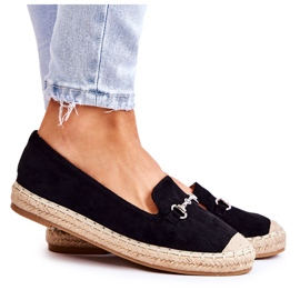 S.Barski Klassiske sorte Oresa Slip-On espadriller til kvinder