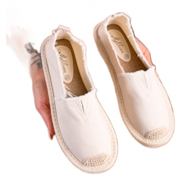 SHELOVET Lette espadriller til kvinder beige