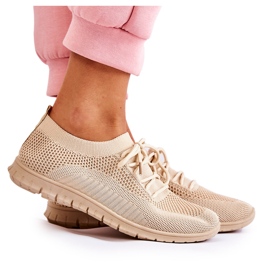 FM1 Beige Sequro Slip On Sportssko til kvinder