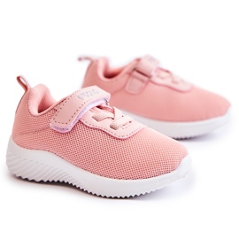 FR1 Børnesportssko med velcro Pink Lexy lyserød