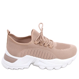 Thorne Khaki strømpe sneakers beige