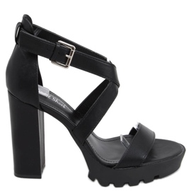 Sandaler på Spencer Black platformen sort