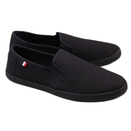 Sorte Atletico slip-on sneakers til mænd