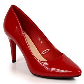 Pumps hæle lakeret rød Sergio Leone