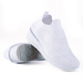 SHELOVET Wedge Slip-On sko hvid