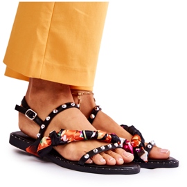 PG1 Damesandaler med Mataro sorte ornamenter