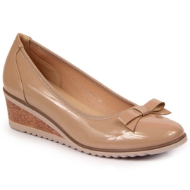Kilepumper beige lakeret W Vinceza