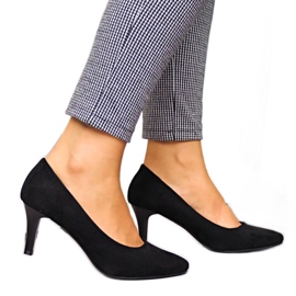 Sort ruskind pumps W Sergio Leone