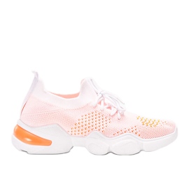 Daniela sportssneakers i hvid og orange