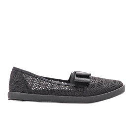 Zorda sorte gennembrudte sneakers