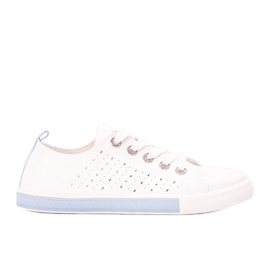 Tuuri damesneakers i hvid og blå