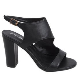 Jessica Black højhælede sandaler sort