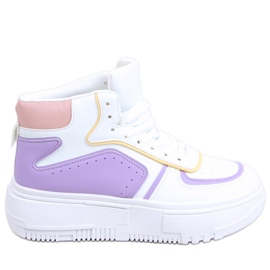 Storm WHITE / LILLA high-top sneakers hvid flerfarvet