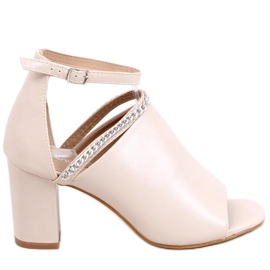 Højhælede sandaler Mary Beige