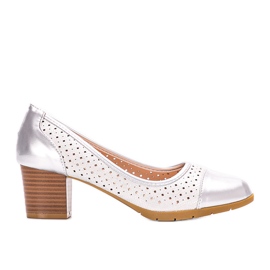Alexandria sølv gennembrudte pumps