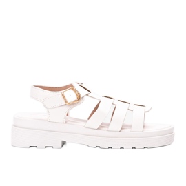 Bradams hvide damesandaler
