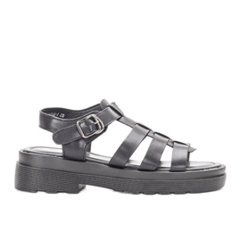 Bradams sorte damesandaler