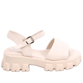 Sandaler på en tyk Saint Beige sål