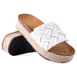 SHELOVET Platform flip-flops hvid